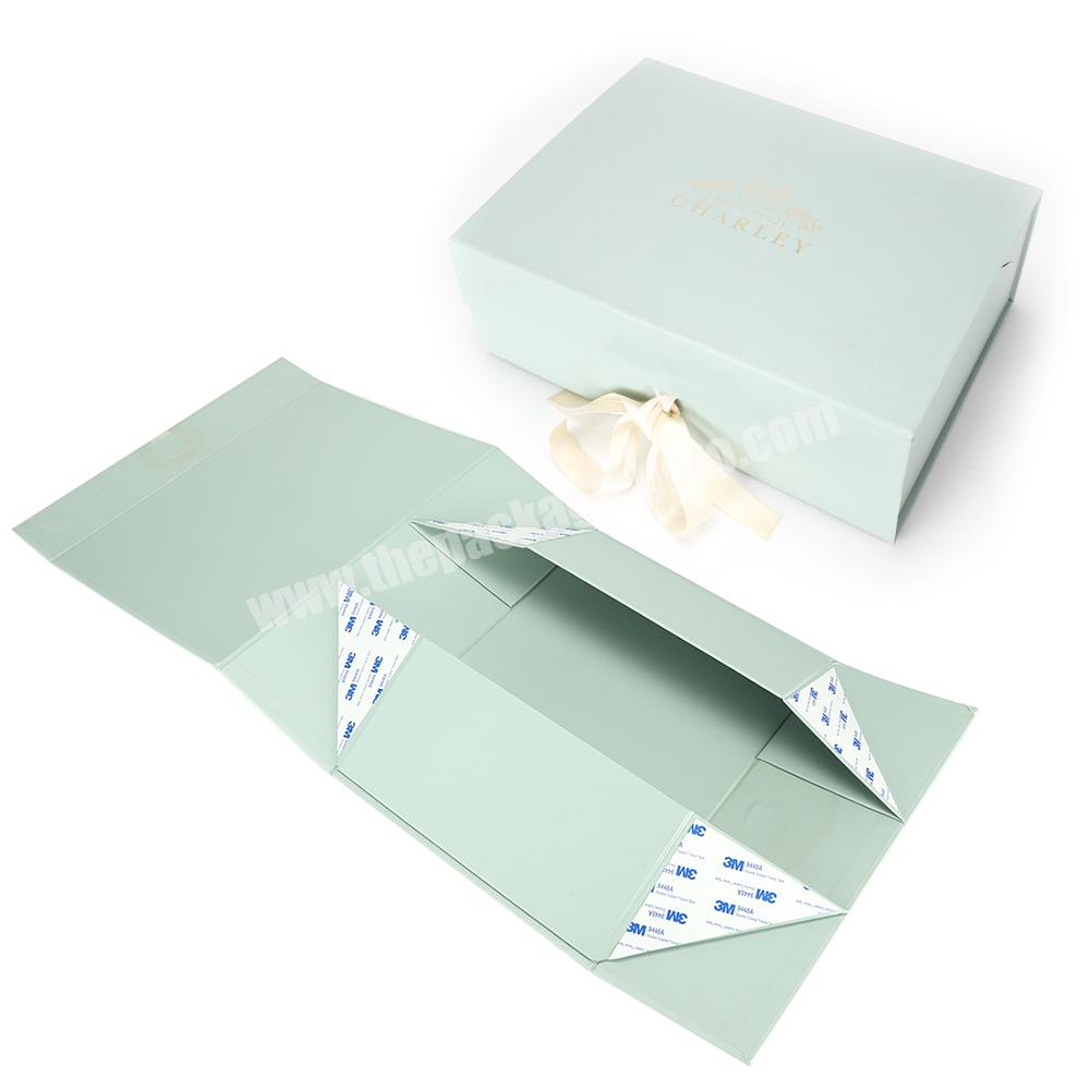 small luxury product cardboard rigid clothing packaging magnetic folding wedding paper gift packing box with magnetic lid