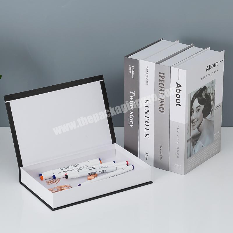 wholesale  New design creative custom printed book box packaging fake decor books