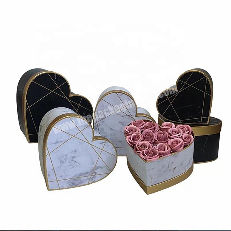 wholesale factory price luxury mother days flower box heart box for flower
