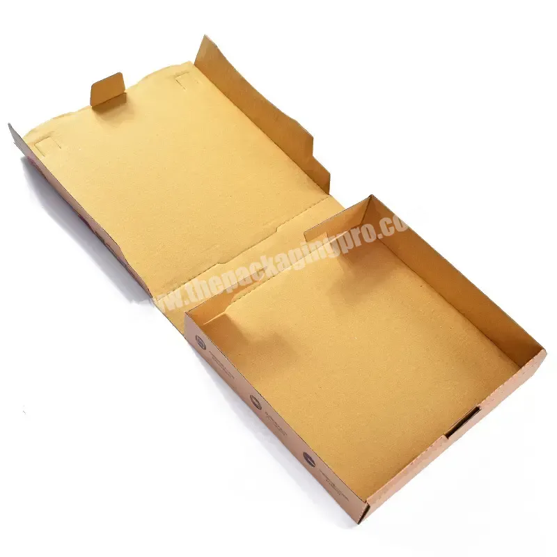 China Factory High Quality Custom Color Size Logo Paper Pizza Box Custom Printed Corrugated Pizza Box With Colorful Printing - Buy Custom Logo 6 8 10 12 14 16 18 20 Inch Biodegradable Recyclable Folding Packaging Pizza Paper Food Box With Your Own Lo