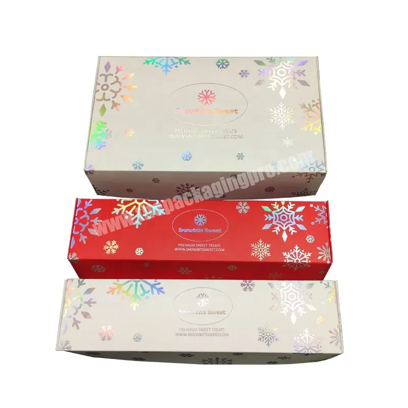 Christmas Holographic Foil Gift Packaging Shipping Box Paper Mailer Box Colored Logo Custom For Lipsticks Makeup Face Cream - Buy Shipping Box Paper Mailer Box,Gift Packaging Shipping Box,Gift Box Custom For Cosmetics.