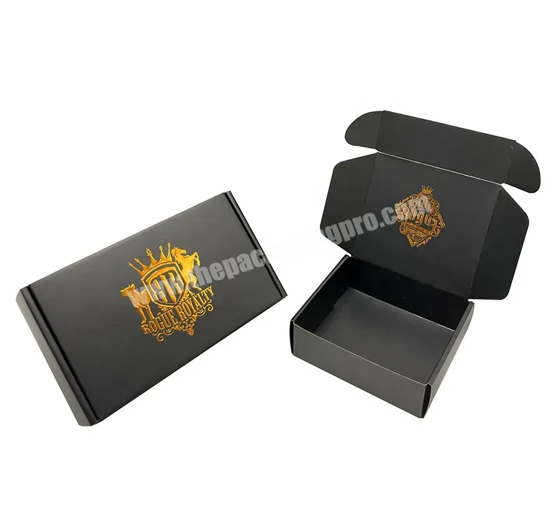 Black & Gold Packaging Box For Candles