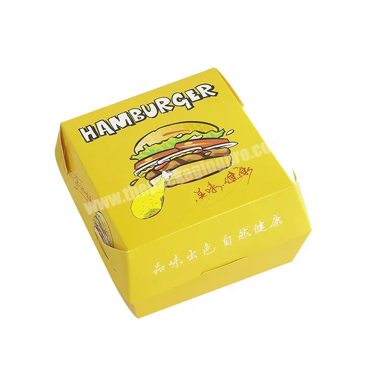 Custom Eco Friendly Food Grade Paper Hamburger Packaging Burger Box - Buy Burger Box,Hamburger Box,Custom Burger Box.