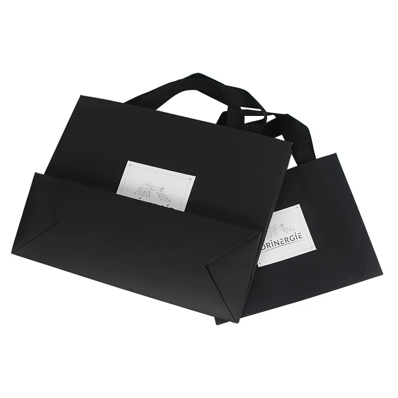 Custom Logo Gift Bag Glossy Clothes Branded Retail Shopping Paper Bags With  Rope Handles - Buy Custom