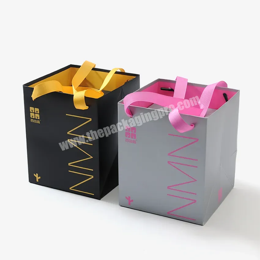 Custom Logo Luxury Printing Small Paper Bag Boutique Retail Product Packaging Shopping Bag Gift Bag With Logo - Buy Small Paper Bag,Packaging Paper Bag,Bag Paper Small.