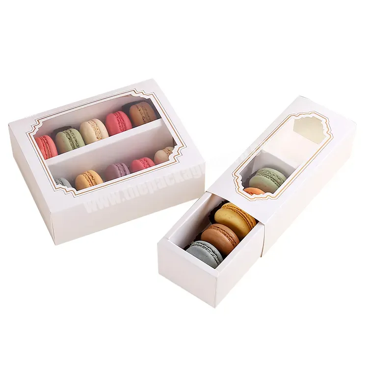 Custom Logo Macaron Boxes 12 With Clear Window Storage Food Box Chocolate Box With Tray For Nuts Cake Candies Cookies Packaging - Buy Macaron Boxes 12,Macaron Box With Clear Window,Paper Box Gift Box Packaging Box.