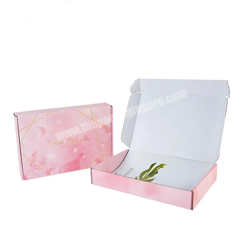 Custom Logo Printed Flat Pack Packaging Box Corrugated Die Cut Folding Shipping Mailing Box Gift Box - Buy China Wholesale Custom Logo Printing Pink Paper Packaging Carton E Commerce Foldable Mailer Shipping Corrugated Paper Box,Custom Printed Packag