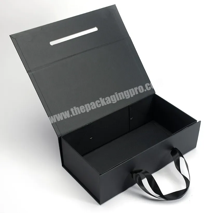 Custom Luxury Magnetic Flap Liquor Packaging Wine Package Gift Box Foldable Packaging Drawer Box With Handle - Buy Liquor Boxes,Wine Package Box,Custom Gift Boxes.
