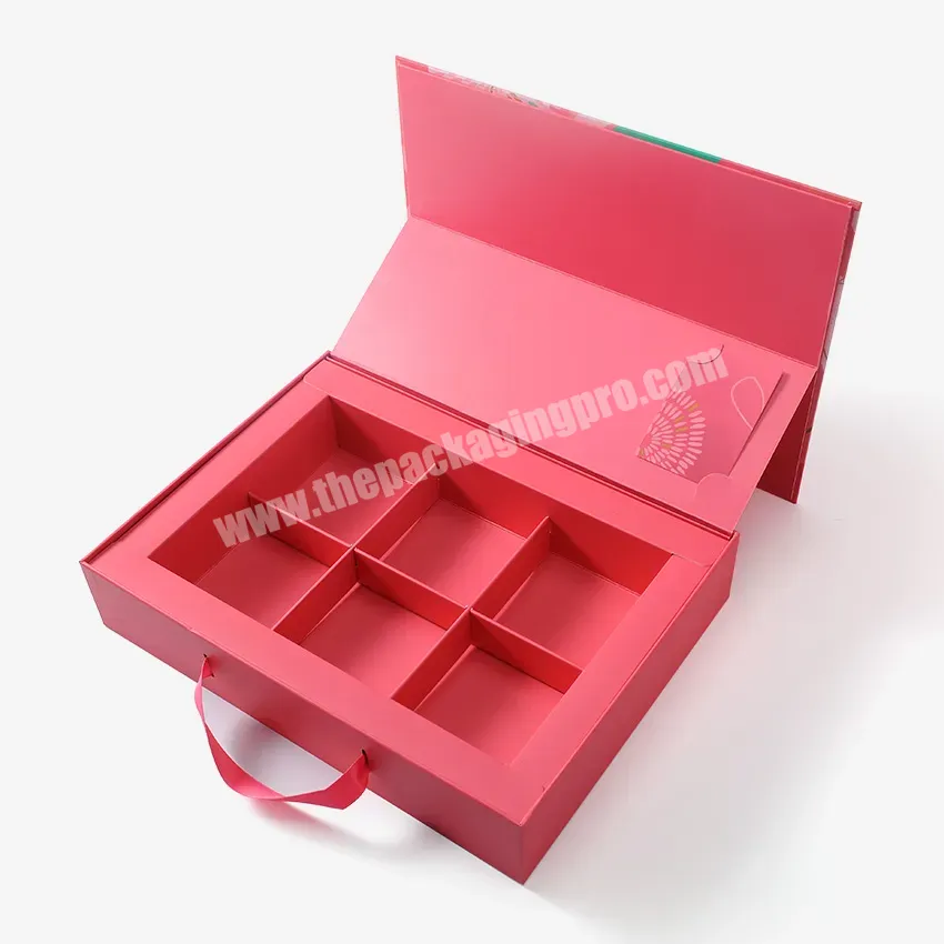 Custom Luxury Unique Pink Moon Cake Package Box Empty Gift Boxes Paper Divider For Food Sweets Dates And Chocolate Box Packaging - Buy Empty Gift Box,Box Packaging,Luxury Gift Box.