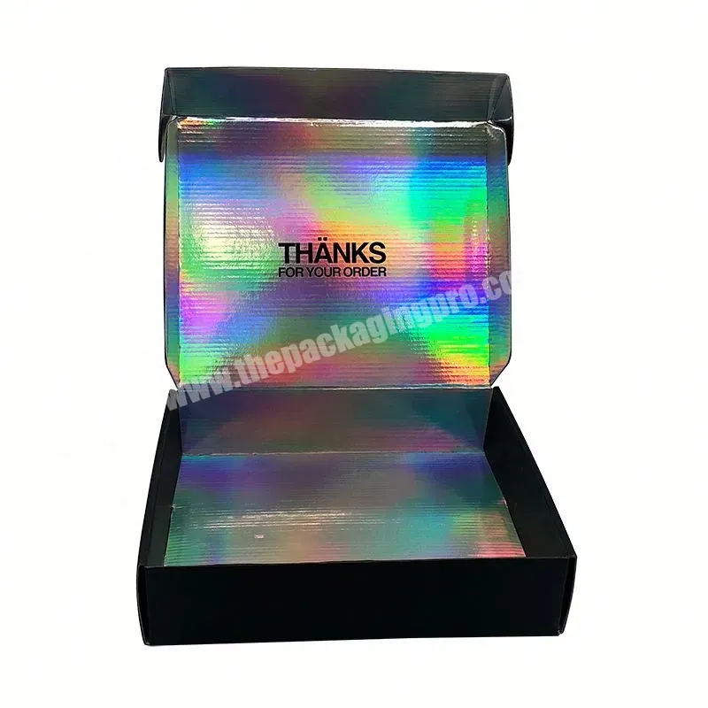 Custom Made Hologram Corrugated Paper Mailer Food Box,Holographic Shipping Bra Paper Box Packaging With Hot Stamping Logo - Buy Hologram Corrugated Paper,Holographic Shipping Box,Paper Box Packaging With Hot Stamping Logo.