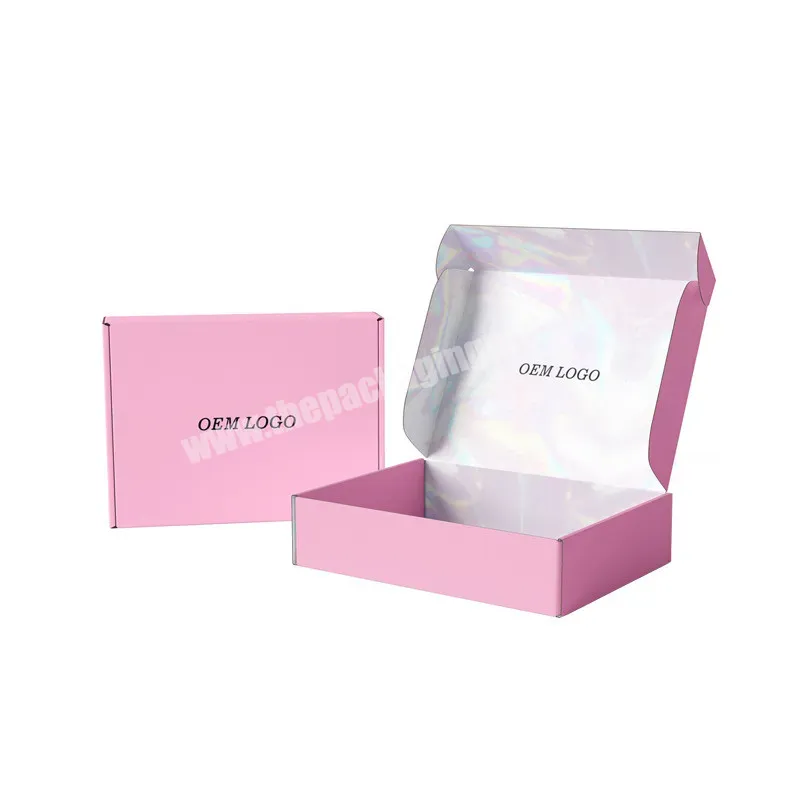 Custom Printed Supplies Recycle Hard Candle Mailer Wig Clothing Shoes Paper Aircraft Mailing Packaging Boxes With Your Own Logo - Buy China Wholesale Custom Logo Printing Pink Paper Packaging Carton E Commerce Foldable Mailer Shipping Corrugated Pape