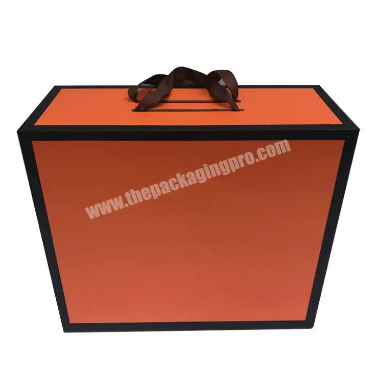 Custom Printing Cardboard Magnetic Foldable Packaging Clothing Shoe Paper Gift Boxes With Handle - Buy Box With Handle,Packaging Box Gift With Handle,Gift Box With Handle.