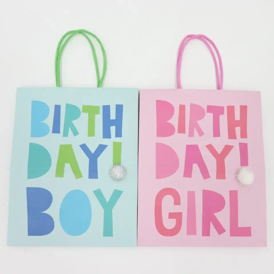 Customized Wholesale Candy Colored Small Cotton Ball Decoration Gift Packaging Shopping Bags - Buy Gift Packaging Shopping Bags,Candy Colored Shopping Bag,Recyclable Shopping Paper Bags.