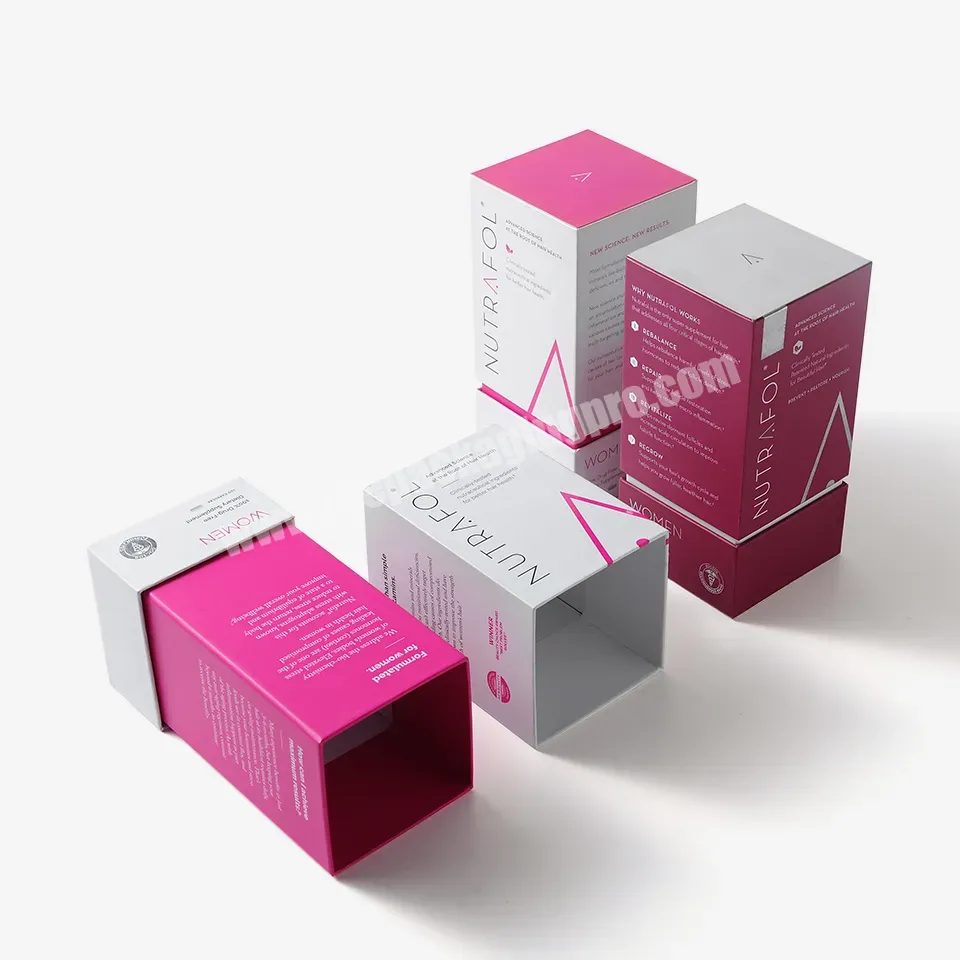 Factory Custom Printing Lid And Bottom Pink Cosmetic Packaging Box - Buy Cosmetic Package Set,Pink Cosmetic Packaging,Cosmetics Containers And Packaging.