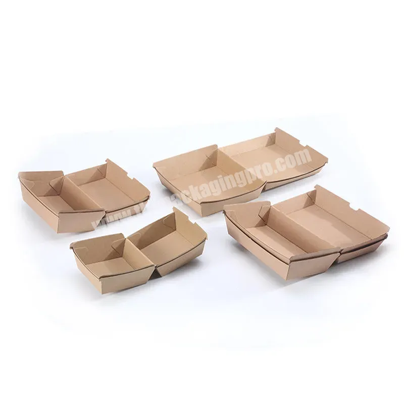 China Wholesale Disposable Takeaway Kraft Paper Box Lunch Food Container  Boxes/Hamburger Packing Carton/French Fries Packaging Box/Food Snack  Packaging Box - China Paper Box and Packaging Box price