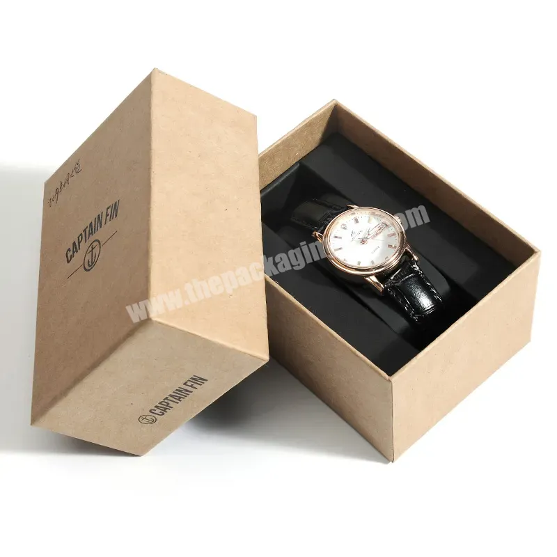Factory New Style Classic Custom Logo Cheap Kraft Paper Cardboard Box Packing Watch Boxes - Buy Paper Watch Box,Cheap Watch Box,Pakaging Box Watch.