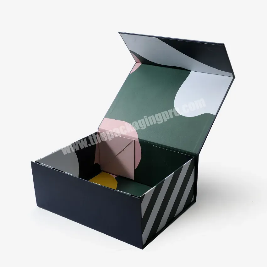 Flat Cardboard Garment Gift Packaging Box Custom Magnetic Luxury / Clothing / Apparel Folding Shoes Box Rigid Boxes 500 Pcs - Buy Luxury Shoe Box Design For Sale,Gift Box Logo,Custom Gift Boxes For Clothing.