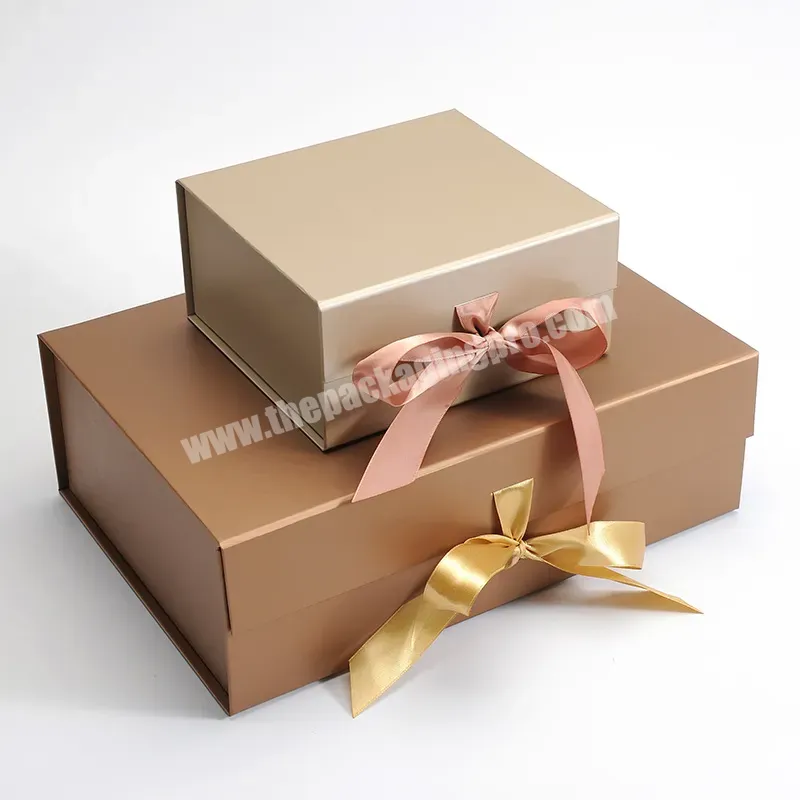 Hot Sale Magnetic Folding Box With Ribbons Foldable Women Underwear Suit Packaging Boxes - Buy Magnetic Folding Boxes,Foldable Luxury Gift Boxes,Paper Packaging Box.