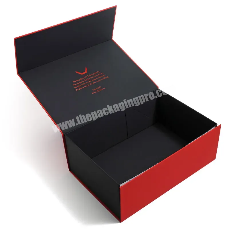 Luxury Flap Open Magnetic Clothing Folding Packaging Gift Box Shoe Foldable Paper Box - Buy Folding Packaging,Magnetic Gift Box Foldable,Custom Folding Box.