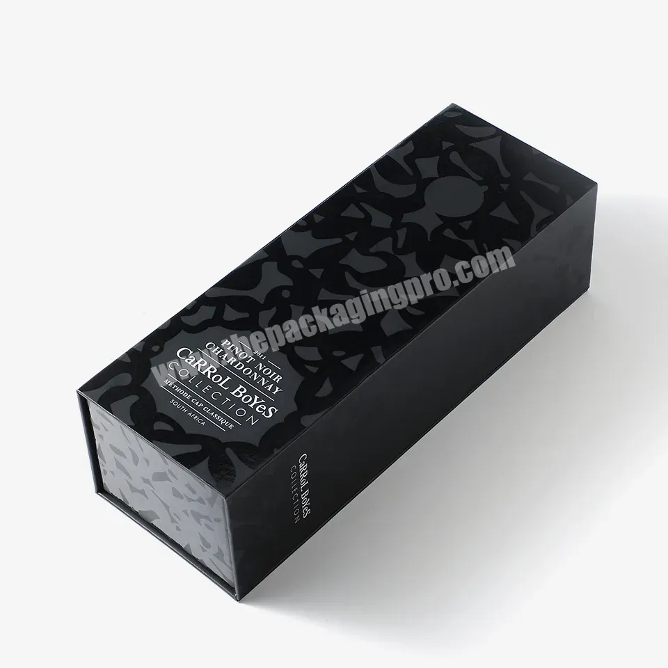 Buy Wholesale China Bestyle Luxury Black Matte Rigid Customized Folding Magnet  Paper Box Wine Bottle Box Packaging & Folding Magnet Paper Box at USD 2
