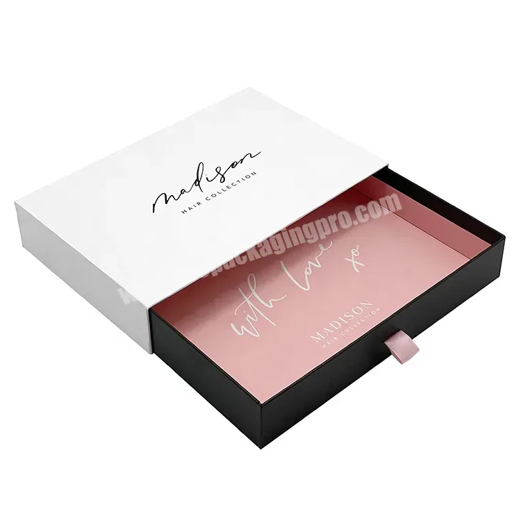 Luxury Pink Drawer Box Packaging Custom Design Slide Open Gift Box - Buy Paper Box Gift Box Packaging Box,Clothing Gift Box,Gift Box With Satin Lined.