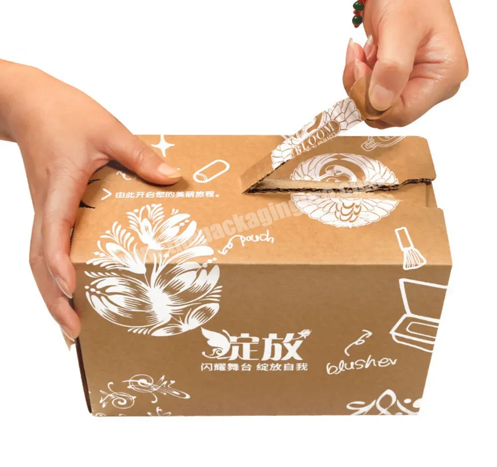 Recyclable Kraft Carton Box With Self-adhesive Fast Shipping Zipper Delivery Boxes Postal Packaging Brown Large Cardboard Boxes - Buy Recyclable Kraft Carton Box,Fast Shipping Zipper Delivery Boxes,Brown Large Cardboard Boxes Packaging Box.