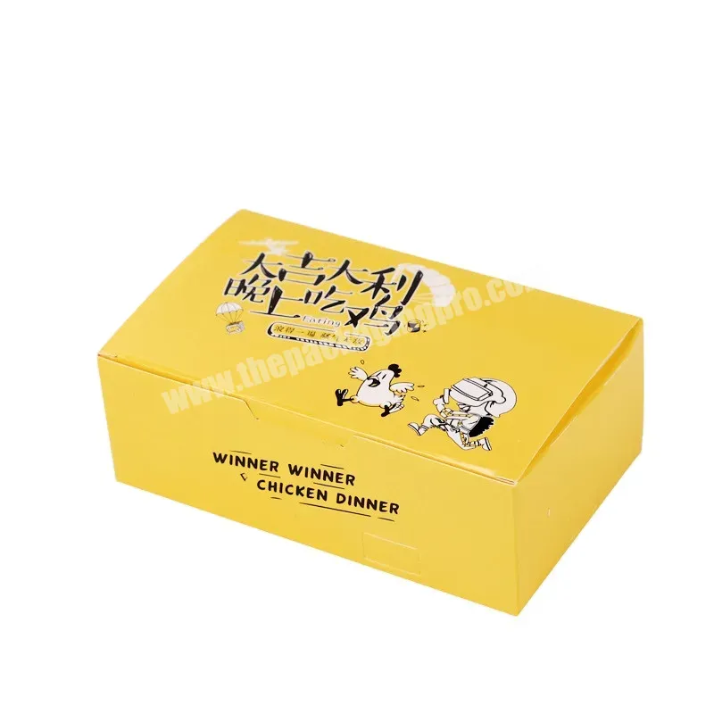 Disposable French Fries Box White Packaging Box Fried Chicken