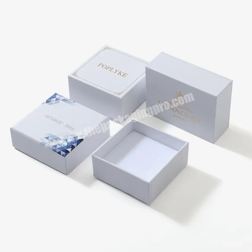 Wholesale Handmade White Custom Logo Paper Packaging Gift Jewelry Paper Box - Buy Jewelry Paper Box,Jewelry Box Custom,Jewelry Packaging Custom.