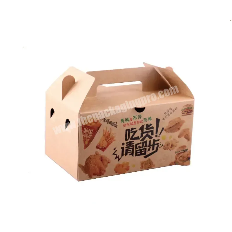 Wholesale Manufacturer Custom Eco-friendly Delivery Fried Chicken Burger Carton Personalized Popcorn Food Carton Packaging - Buy Custom White Eco Biodegradable Food Grade Paper Fast Food Packaging Roast Fried Chicken Lunch Food Take Out Cardboard Pap