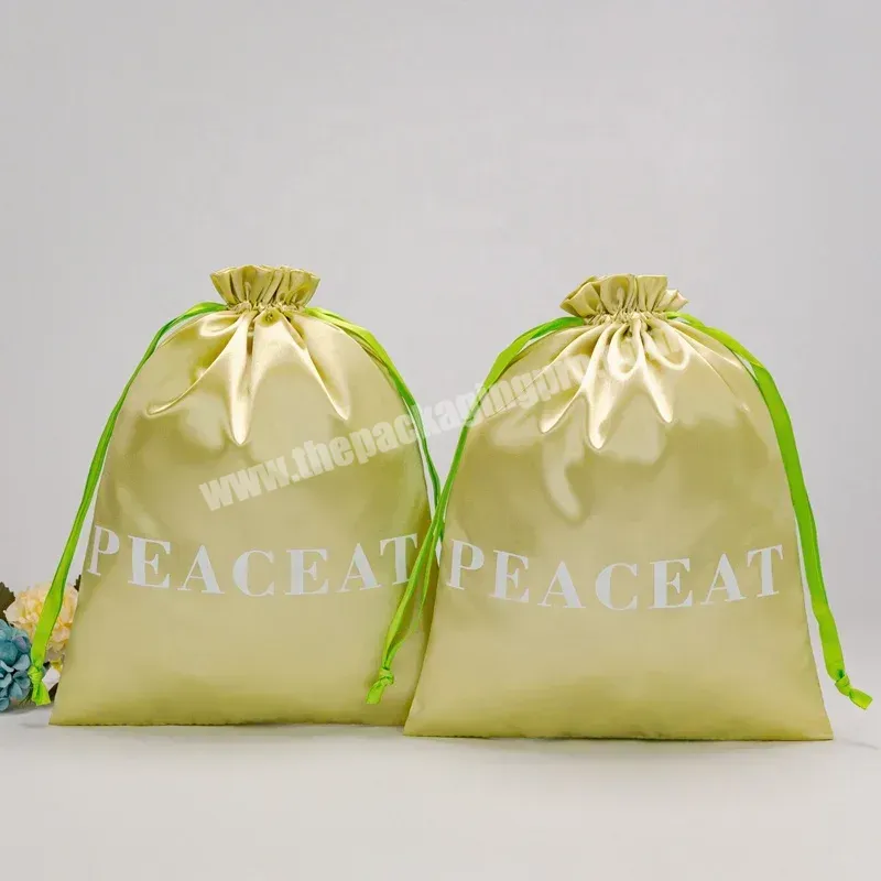 Promotion Portable Custom Large Drawstring Satin Bag With Custom Logo - Buy Satin Drawstring Bag,Drawstring Satin Bag,Large Drawstring Satin Bag.