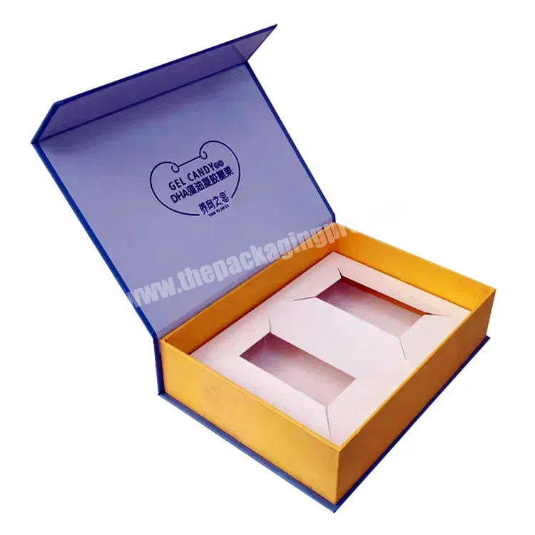 China Magnetic Closure Hard Cardboard Box Packaging With Logo And Insert For Candy Luxury Rigid Black Paper Boxes - Buy Rigid Black Paper Boxes,Candy Gift Box With Inserts,Cardboard Box Packaging With Logo.