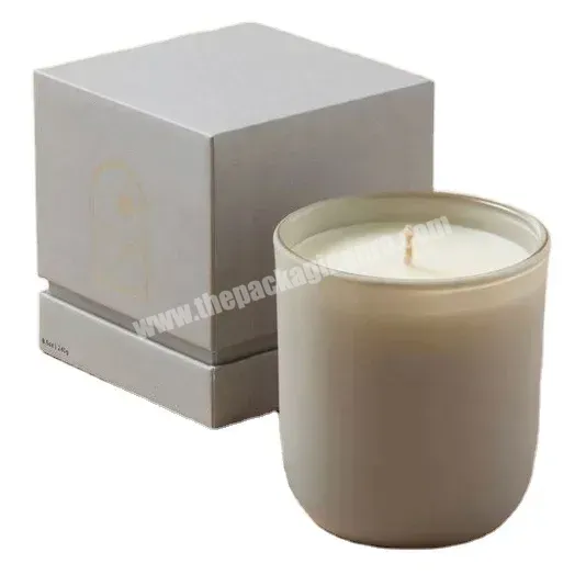 Custom Luxury 2 Piece Cardboard Rigid Candles Jar Package Candle Box Packaging - Buy Candle Gift Box For Candles,Boxes For Candles,Gift Paper Box.