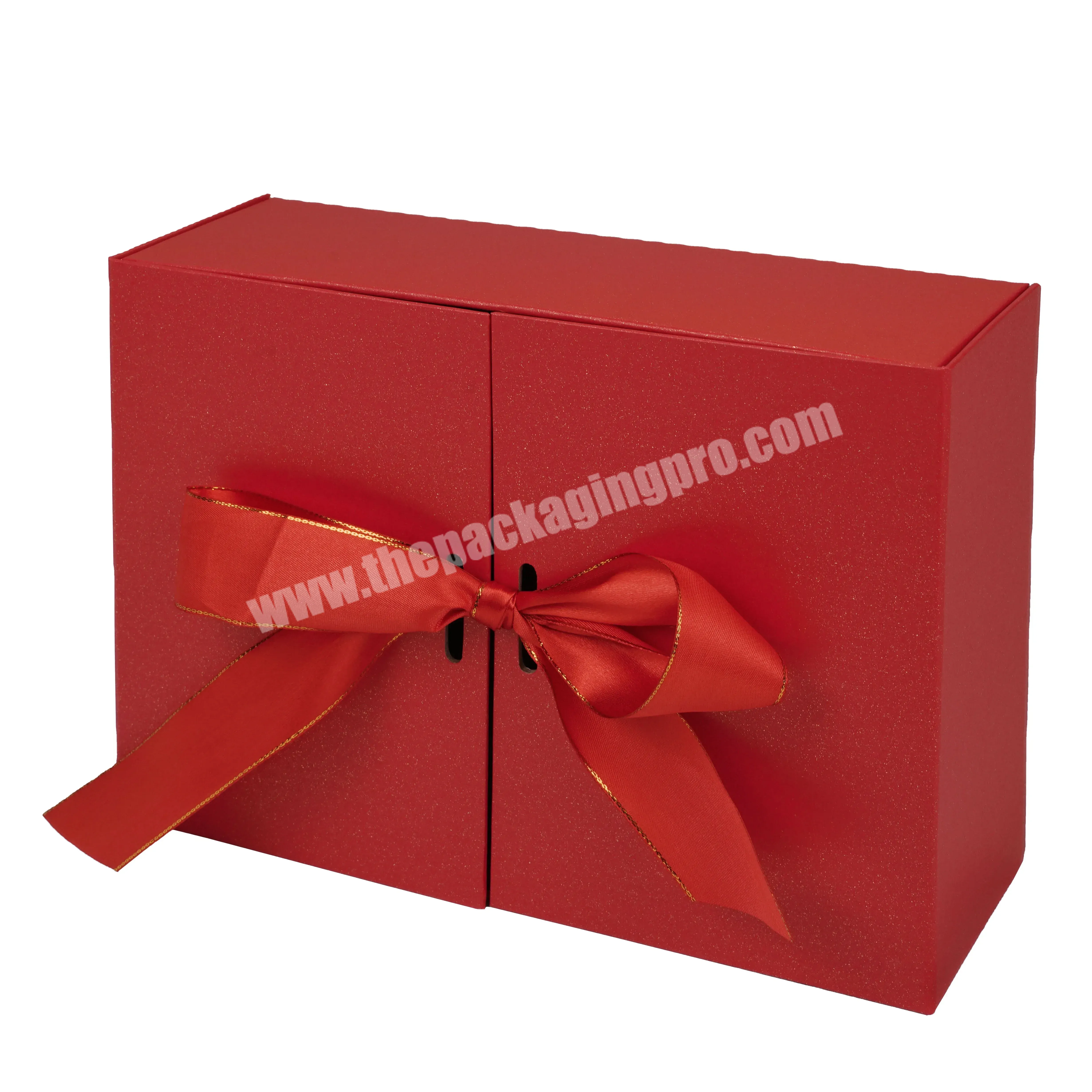 Custom Luxury Closure Rigid Cardboard Gift Double Door Open Packaging Box For Gift Wrapping Gift Box With Ribbon Custom - Buy Wedding Gift Boxes Ribbon Bouquet Flower Boxes,Gift Box Handmade Ribbon Jewelry Packaging Box,Jewelry Paper Packaging Gift B