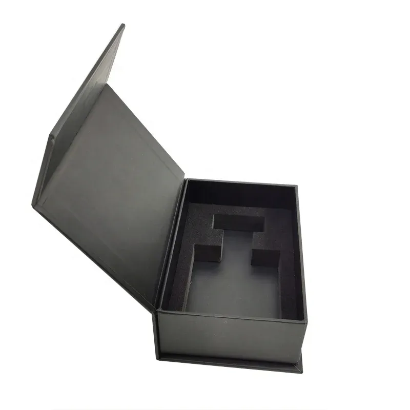 Custom Wholesale A6 Luxury Small Rigid Black Gift Box Packaging Magnetic Perfume Box With Foam Insert - Buy Magnetic Perfume Box,Luxury Boxes With Magnet,Stylish Gift Packaging Box.