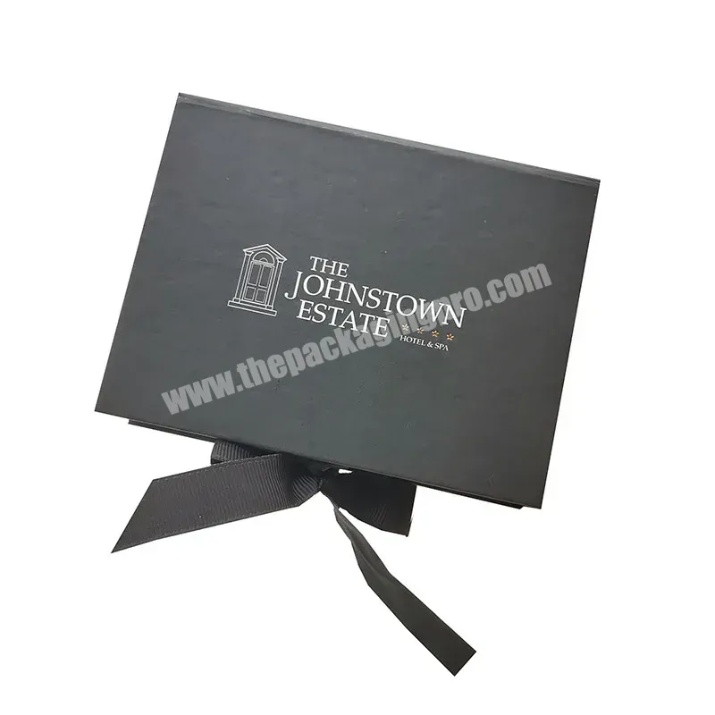 Customized Rigid Cardboard Small Magnetic Black Gift Box Ribbon On Top Gift Box Magnetic Ribbon - Buy Gift Box Magnetic Ribbon,Magnetic Boxes Ribbon Black,Small Magnetic Gift Box Ribbon On Top.