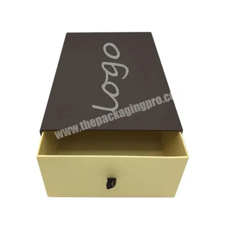 Drawer Shaped Rigid Paper Shoe Packaging Box With Custom Logo - Buy Custom Shoe Box With Logo,Shoe Box For Yeezy,Shoe Box Packing.