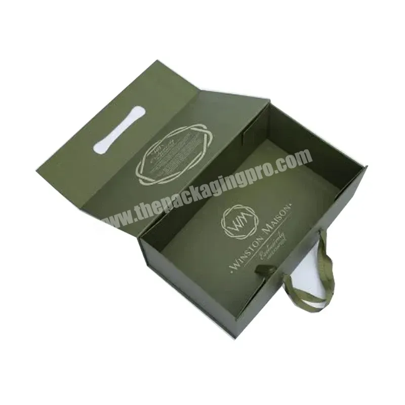 Factory Wholesale Recycled Coffee Tea Rigid Book Shape Folding Magnet Box With Handle - Buy Magntic Folding Box,Packaging Folding Box,Boxes Folding.