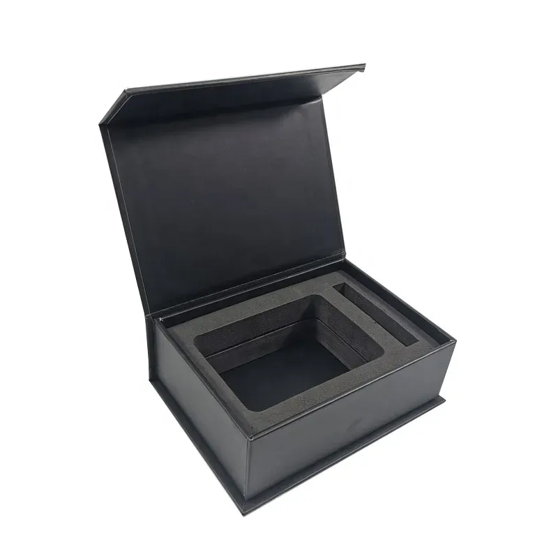 Luxury Cardboard Paper Small Magnetic Closure Lid Rigid Box Eva Foam Insert Gifts Box Wholesale Black Gift Boxes For Products - Buy Black Magnetic Boxes,Magnetic Boxes,Eva Foam Insert Gifts Box Wholesale.