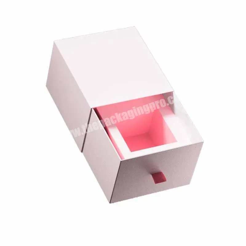 Luxury Custom Logo Rigid Cardboard Paper Cosmetic Jewelry Gift Packaging Drawer Box - Buy Drawer Packaging Box,Jewelry Packaging Box,Custom Logo Packing Box.