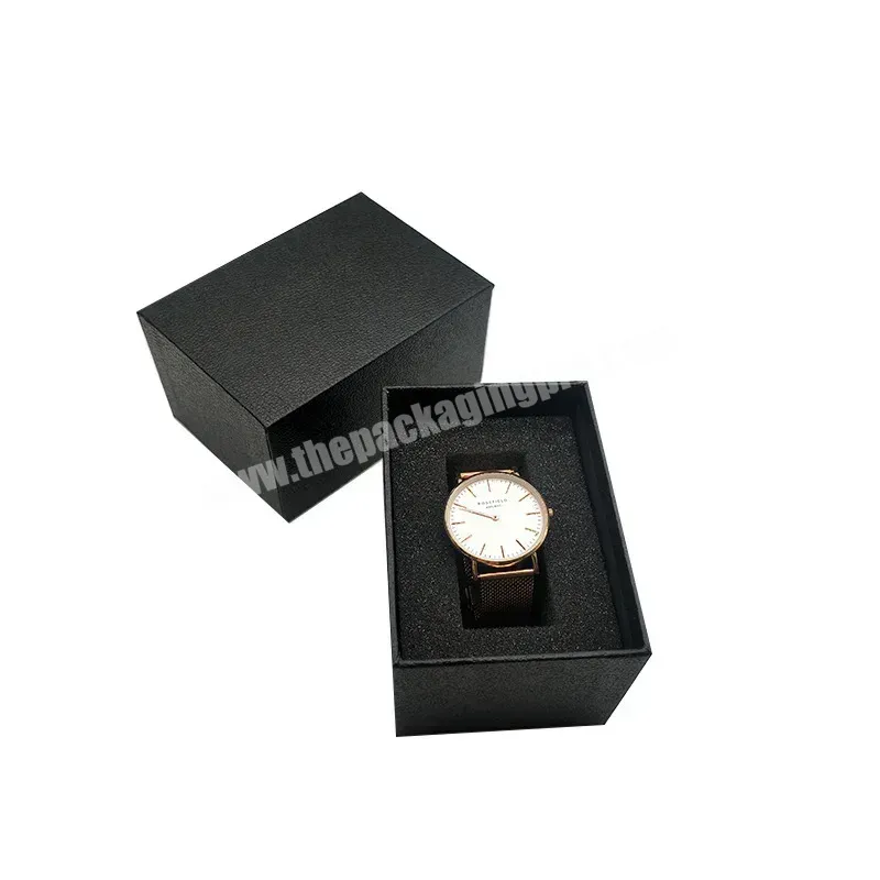 Luxury Custom Logo Watch Rigid Paper Box With Eva Insert - Buy Handmade Paper Box,Watch Box,Packaging Box With Eva.