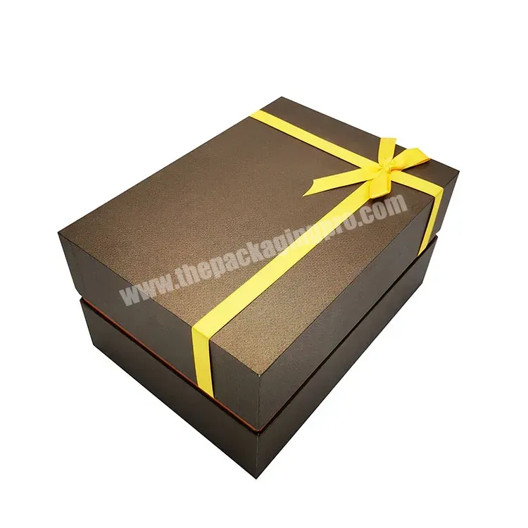 Luxury Customized Rigid Cardboard Packaging Box With Ribbon And Silk Lining Paper Gift Box For Cosmetic - Buy Gift Box For Cosmetic,Luxury Box Packaging,Cardboard Packaging Box With Ribbon.