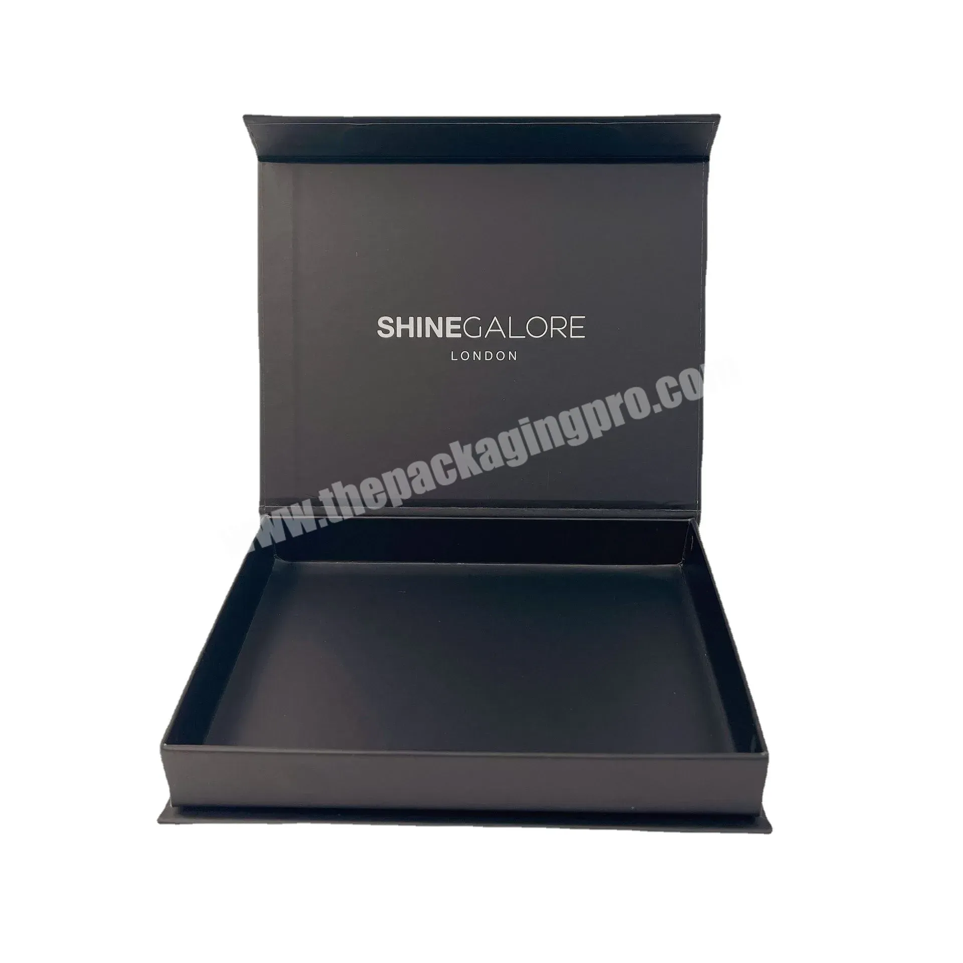 Recycled Custom Matte Black Small Rigid Paper Cardboard Magnetic Lid Closure Gift Box - Buy Box For Gift Packing,Black Paper Gift Boxes With Foam Insert,Skincare Set Packaging Paper Box.