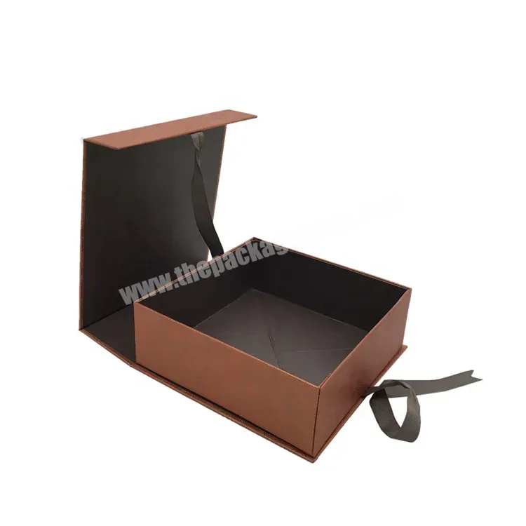 Recycled Rigid Foldable Cardboard Gift Box With Lid And Ribbon - Buy Foldable Box,Cardboard Paper Box,Paper Box Gift Box Packaging Box.