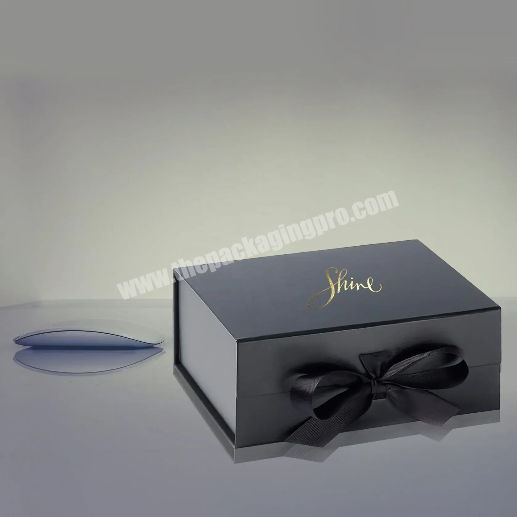 Thailand's Best Seller Luxury Foil Stamped Black Rigid Box - Buy Luxury Rigid Boxes,Black Paper Boxes,Luxury Packaging Boxes.