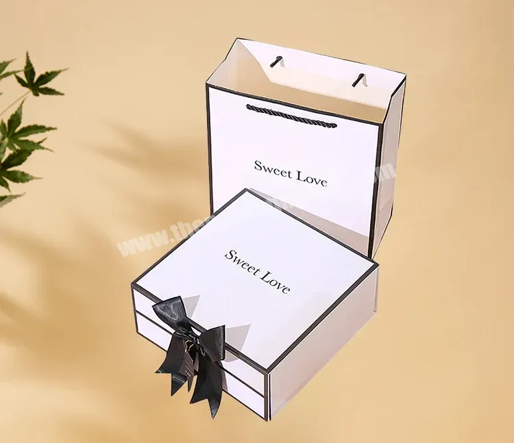 Luxury Bridesmaid Wedding Baby Paper Gift Magnetic Packaging Box With Paper Bag - Buy Paper Gift Box,Luxury Gift Box,Bridesmaid Gift Box.