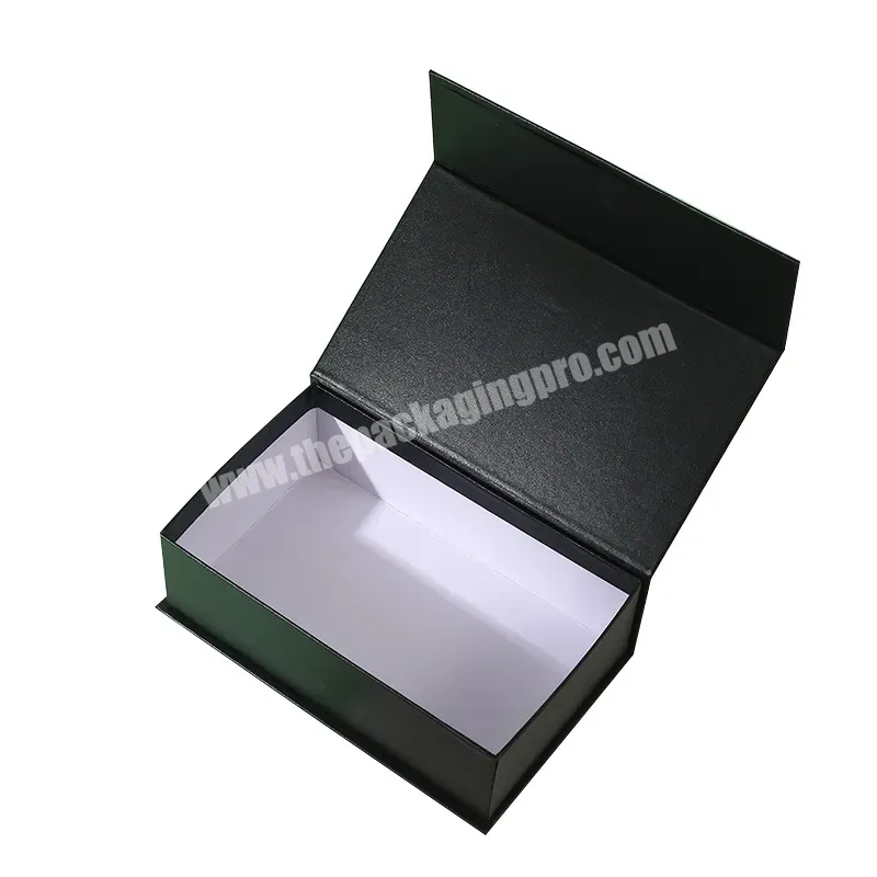 Custom Branding Matte Black Magnetic Closure Paper Gift Box For Garments Ribbon Handle Rectangular Folding Clothing Packaging - Buy Gift Box,Box Packaging For Magnetic Paper Foldable Gift Box,Square Preserved Rose Flower Gift Packaging Box.