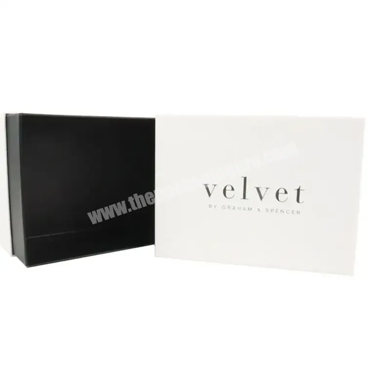 Custom Cardboard Paper White Black Pink Magnet Gift Packaging Box With Magnetic Closure Lid - Buy With Magnetic Closure Lid,Cardboard Box,Paper Box.