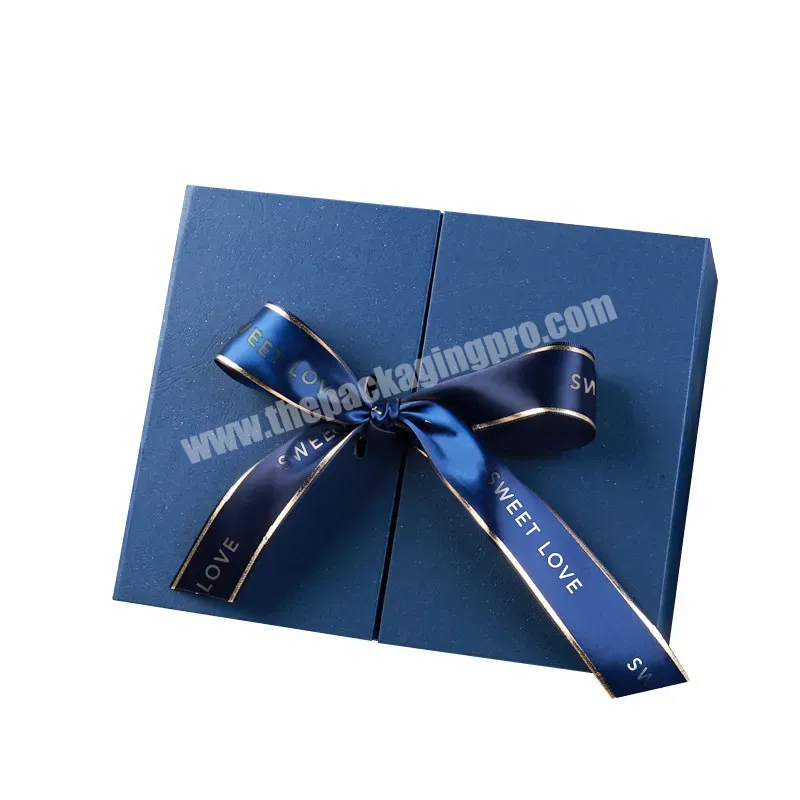 Custom Color Navy Luxury Elegant Holiday Gift Box Packaging For Skincare Food Chocolate With Custom Logo - Buy Elegant Holiday Gift Box Packaging,Gift Box Packaging,Packaging Boxes For Skincare Food Chocolate.