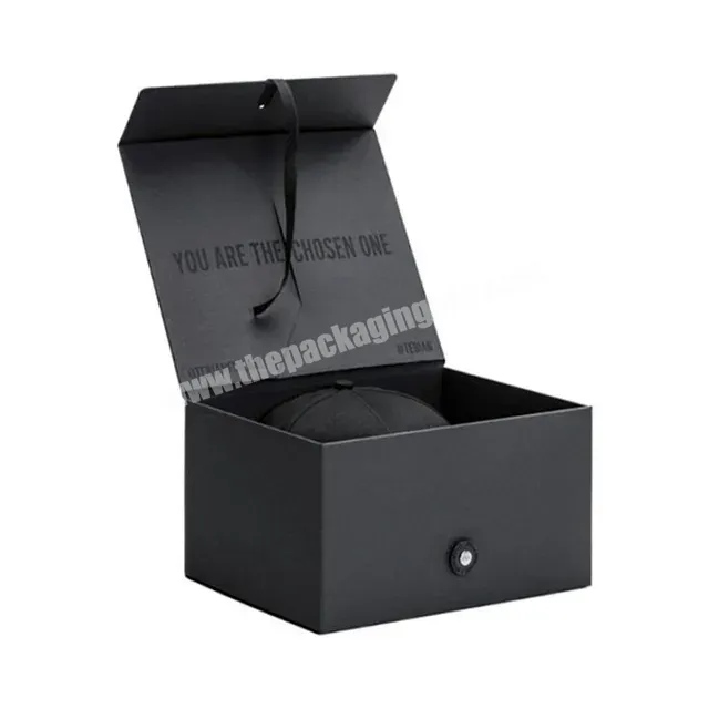 Custom Gift Packaging Paper Foldable Magnetic Gift Box With Ribbon Closure - Buy Magnetic Flip Paper Folding Gift Box Manufacturer,Long Paper Cardboard Gift Packaging Magnetic Box,Foldable Emballage Paper Magnetic Box.