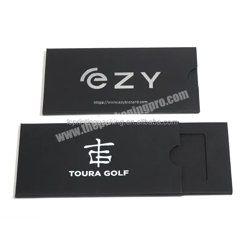 Custom Logo Foiled Credit Card Club Membership Card Cardboard Sliding Packaging Paper Box - Buy Nfc Packaging Card Box,Compostable Credit Card Box Packaging,Luxury Black Metal Credit Card Box Package.